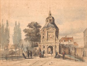 Wittevrouwenpoort in Utrecht by Johannes Bosboom Oil Painting