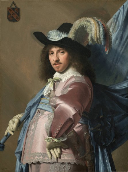 Main Product Photo of Andries Stilte as a Standard Bearer  Painting by Johannes Cornelisz Verspronck