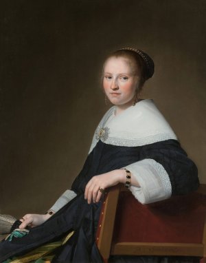 Portrait of Maria van Strijp by Johannes Cornelisz Verspronck Oil Painting