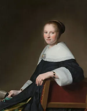 Portrait of Maria van Strijp by Johannes Cornelisz Verspronck Oil Painting