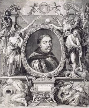 Jan Sobieski III 1624-96, King of Poland painting by Johannes De Ram