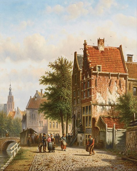 Main Product Photo of Amsterdam Painting by Johannes Franciscus Spohler