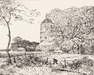 De Grote Kerk te Veere by Johannes Frederik Engelbert Ten Klooster Oil Painting