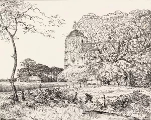 De Grote Kerk te Veere by Johannes Frederik Engelbert Ten Klooster Oil Painting