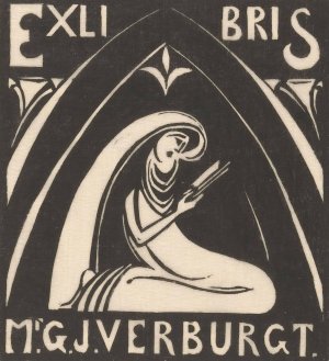 Ex libris van Gerrit-Jan Verburgt by Johannes Frederik Engelbert Ten Klooster Oil Painting
