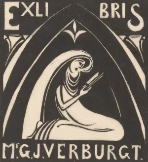 Ex libris van Gerrit-Jan Verburgt by Johannes Frederik Engelbert Ten Klooster Oil Painting