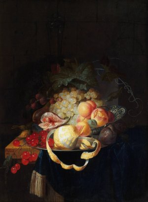 Still Life with Fruit by Johannes Hannot Oil Painting