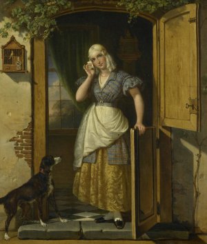 Love Note by Johannes Hendrik Van West Oil Painting