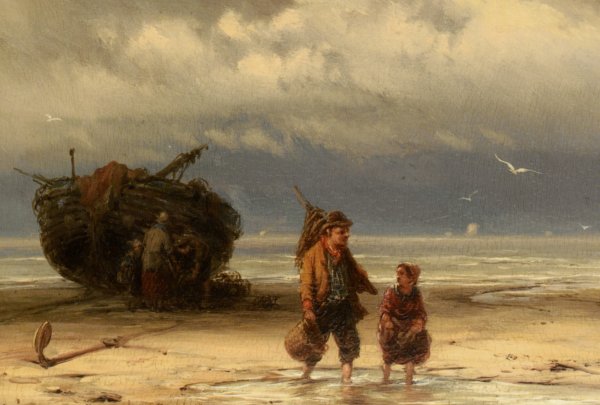 Main Product Photo of The Start of the Day Painting by Johannes Hermanus Koekkoek