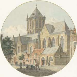 De St.-Jacobskerk te Utrecht by Johannes Huibert Prins Oil Painting