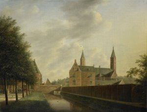 Heemstede Manor by Johannes Janson Oil Painting