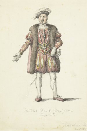 Een acteur als koning Hendrik VIII van Engeland by Johannes Jelgerhuis Oil Painting