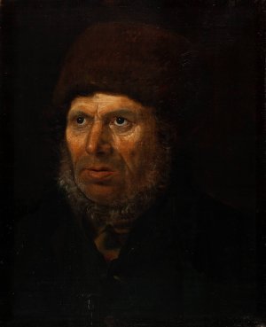 Portrait Of An Old Sailor by Johannes Jensen Oil Painting