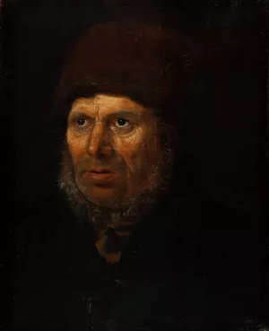 Portrait Of An Old Sailor by Johannes Jensen Oil Painting