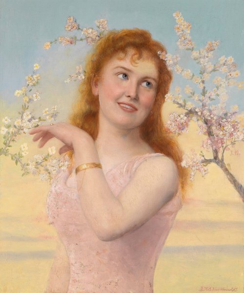 Main Product Photo of Fruhlingszauber Painting by Johannes Kleinschmidt