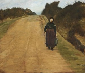 Sommeraften by Johannes Kragh Oil Painting