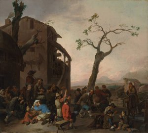 Peasants Dancing by Johannes Lingelbach Oil Painting