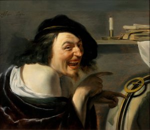 Democritus by Johannes Paulus Moreelse Oil Painting