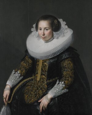 Portrait of Catharina van Voorst by Johannes Paulus Moreelse Oil Painting