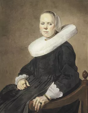 Bildnis einer Frau im Sessel by Johannes Pieter De Frey Oil Painting