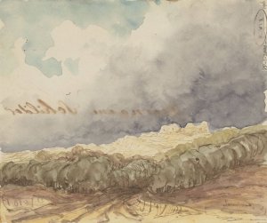 Landschap by Johannes Tavenraat Oil Painting