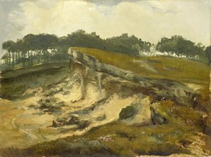 Sand Excavation by Johannes Tavenraat Oil Painting