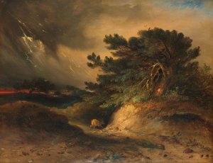 The Thunderstorm by Johannes Tavenraat Oil Painting