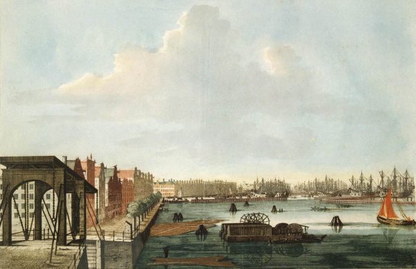 Admiralty Shipyard by Johannes Teyler - Hand-Painted Oil Painting Reproduction