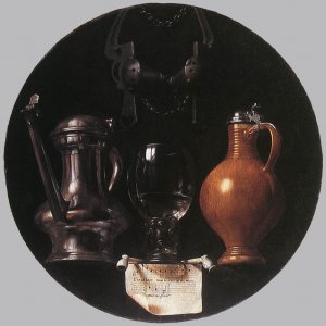 Emblematic Still-Life by Johannes Torrentius Oil Painting