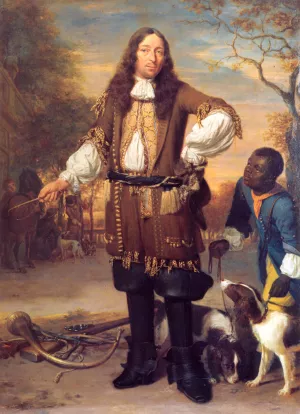 Portrait of Johan de la Faille by Johannes Verkolje - Oil Painting Reproduction