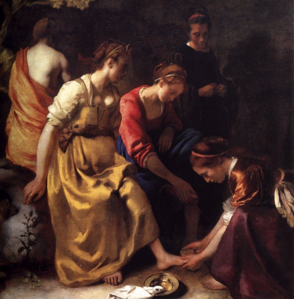 Main Product Photo of Diana and her Companions Painting by Johannes Vermeer