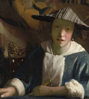 Girl with a Flute by Johannes Vermeer Oil Painting