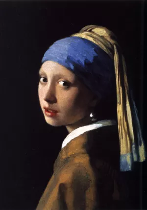 Girl with a Pearl Earring Oil Painting by Johannes Vermeer - Best Seller