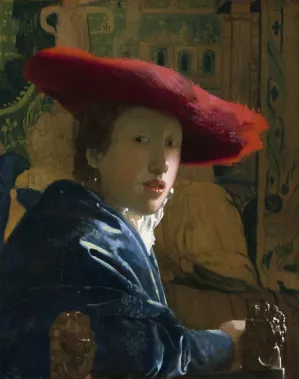 Girl with the Red Hat by Johannes Vermeer Oil Painting