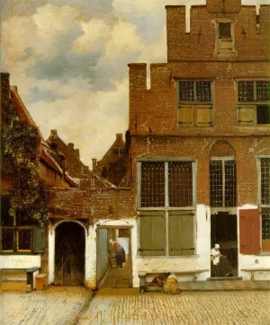 Street in Delft painting by Johannes Vermeer