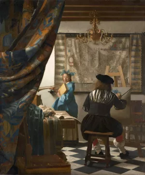 The Art of Painting by Johannes Vermeer Oil Painting