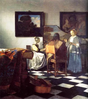 The Concert Oil painting by Johannes Vermeer