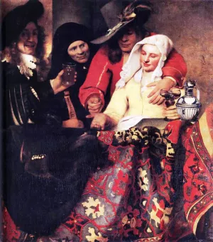 The Procuress Oil painting by Johannes Vermeer
