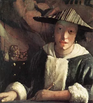Young Girl with a Flute by Johannes Vermeer Oil Painting