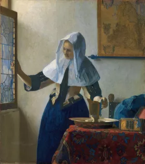 Young Woman with a Water Pitcher by Johannes Vermeer Oil Painting