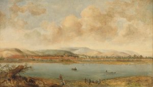 View of the City of Raiebaagh in Visiapoer, India by Johannes Vinckboons Oil Painting