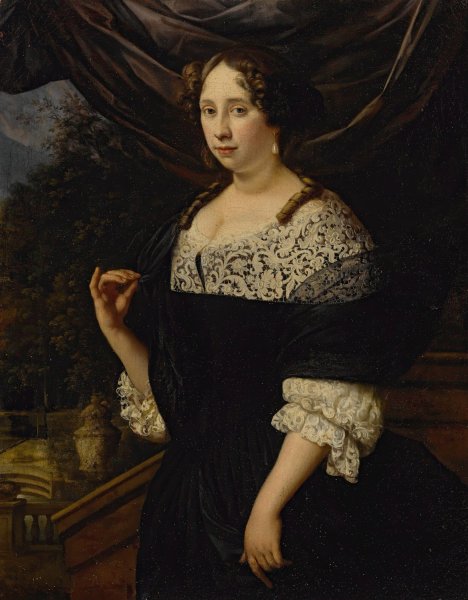Main Product Photo of Portrait Of A Lady Painting by Johannes Vollevens