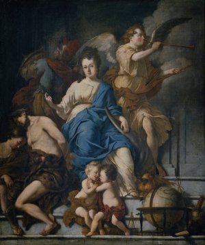 Allegory of the Treaty of Ryswick, 1697 by Johannes Voorhout Oil Painting