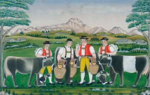 Cattle Lift by Johannes Zulle Oil Painting