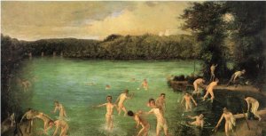 Surprise Attack near Harper's Ferry by John A. Mooney Oil Painting