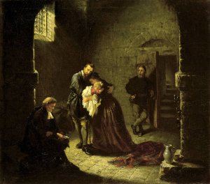 Prison Scene by John Adams Elder Oil Painting