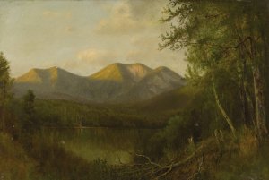 On The Upper Hudson by John Adams Parker Oil Painting