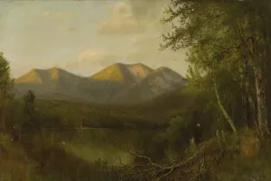 On The Upper Hudson by John Adams Parker Oil Painting