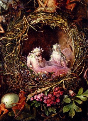 Fairies In A Bird's Nest (detail 1)