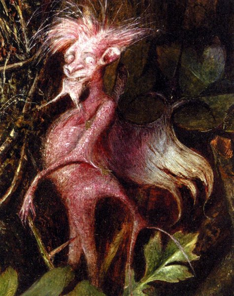Main Product Photo of Fairies In A Bird's Nest (detail 4) Painting by John Anster Christia Fitzgerald